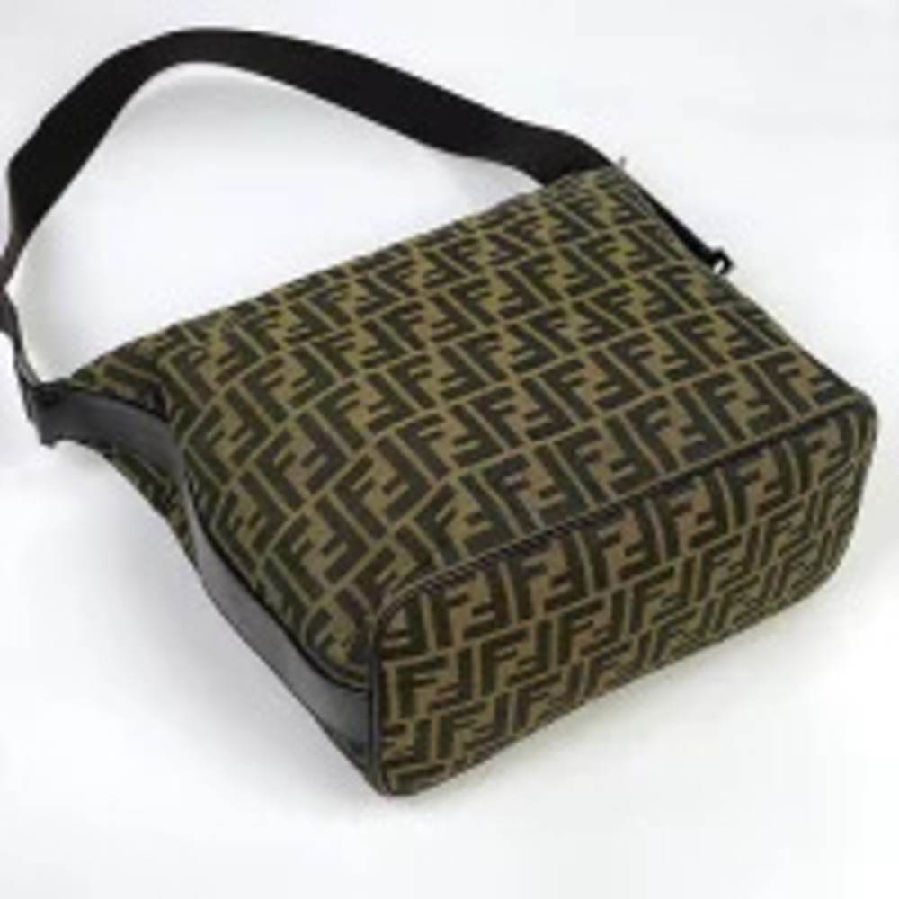 Fendi shoulder bag crossbody brown Zucca canvas Brown
